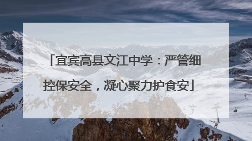 宜宾高县文江中学：严管细控保安全，凝心聚力护食安
